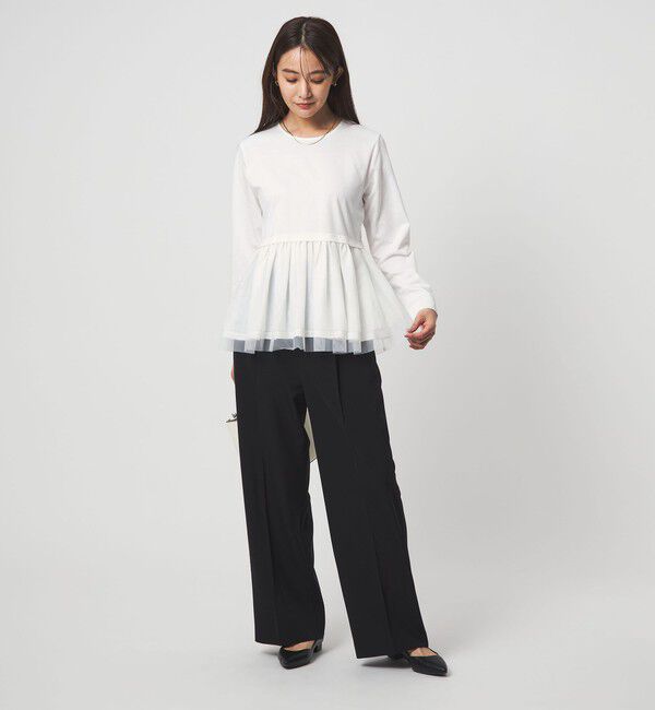 UNITED ARROWS green label relaxing「ティアード ペプラム プルオーバー カットソー」|Tシャツ・カットソー|