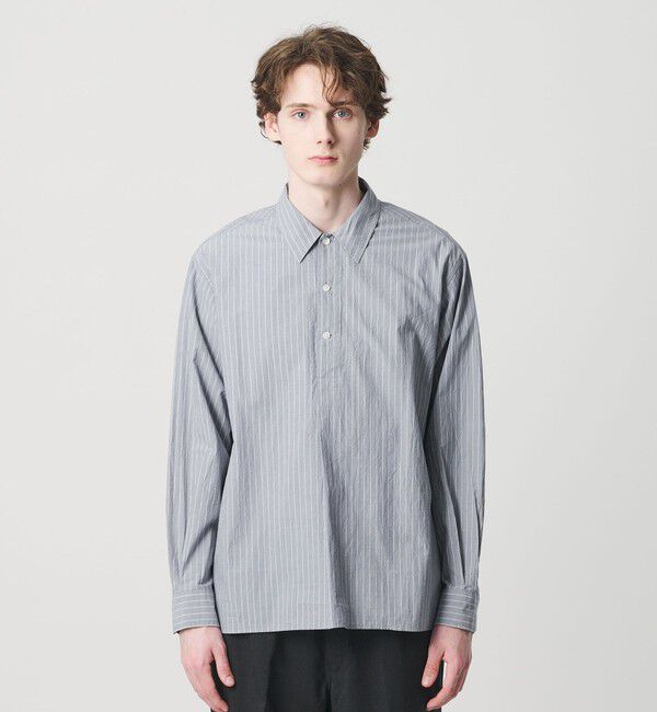 BEAUTY&YOUTH UNITED ARROWS「TYP ワッシャー ピンストライプ プルオーバーシャツ 」|シャツ・ブラウス|