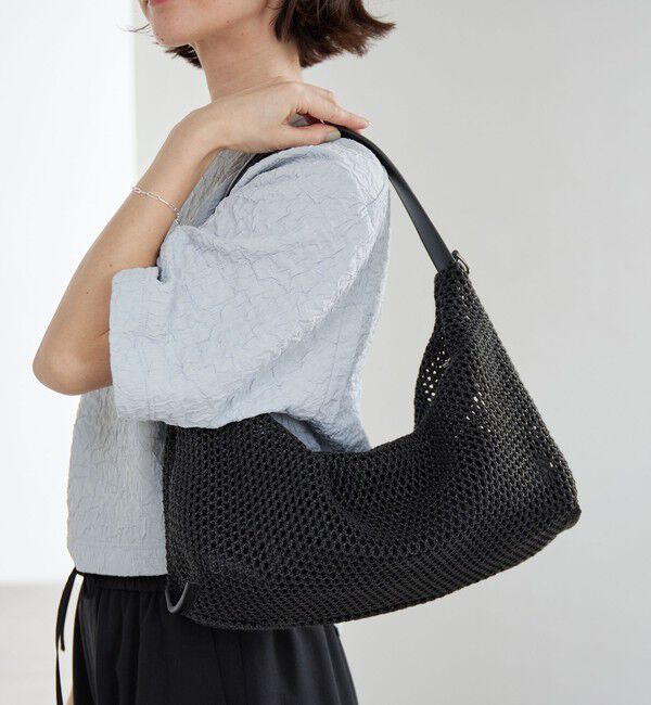 BEAUTY&YOUTH UNITED ARROWS「コンビ ネット ショルダーバッグ」|ショルダー・メッセンジャー|BLACK
