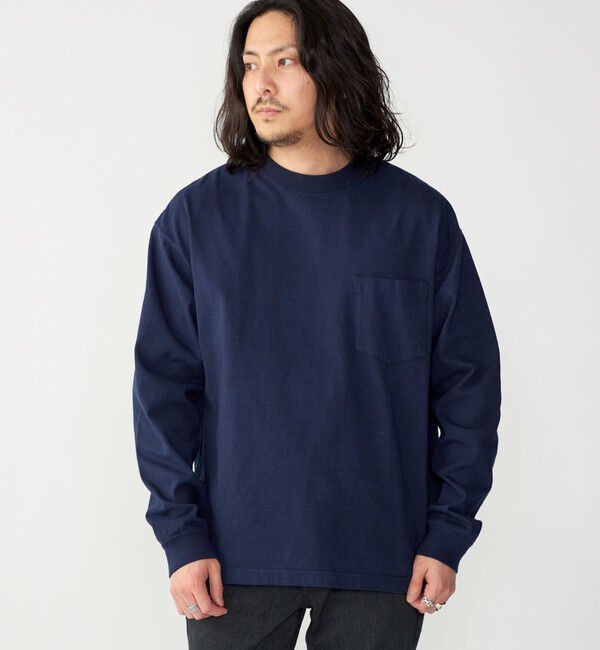 SHIPS「SHIPS: COTTON USA ポケット 長袖 Tシャツ ロンT」|Tシャツ・カットソー|
