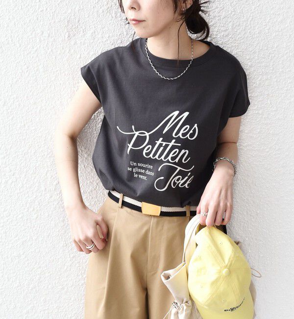 SHIPS Colors 「SHIPS Colors:〈接触冷感・UVカット〉26SS フレンチスリーブ ロゴT」|Tシャツ・カットソー|