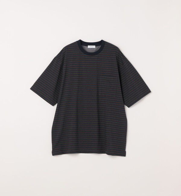 SHIPS any「SHIPS any:〈接触冷感〉マルチ ボーダー ポケット Tシャツ◇」|Tシャツ・カットソー|