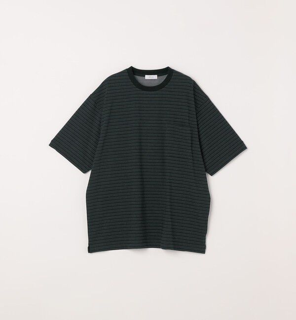 SHIPS any「SHIPS any:〈接触冷感〉マルチ ボーダー ポケット Tシャツ◇」|Tシャツ・カットソー|
