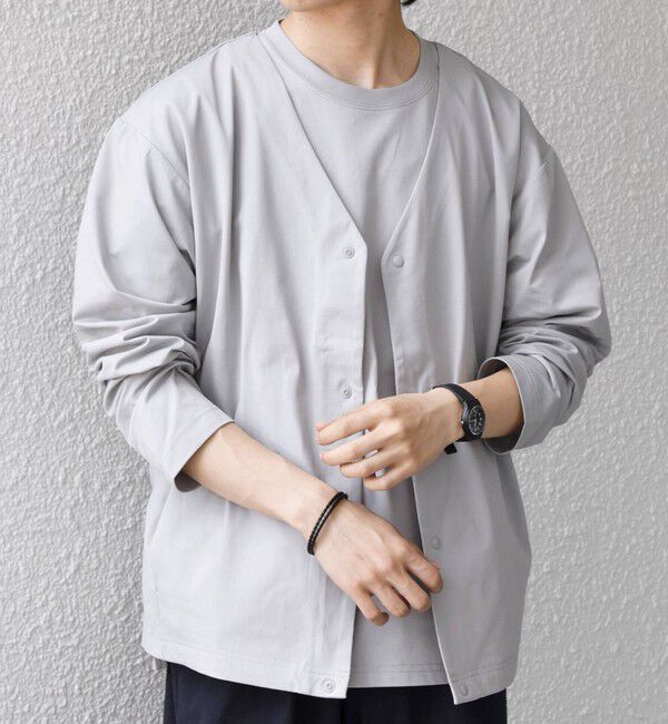 SHIPS any「【WEB限定】SHIPS any:〈吸水速乾/UVカット〉3点セットアップ Tシャツ＆カーディガン＆パンツ◆」|Tシャツ・カットソー|