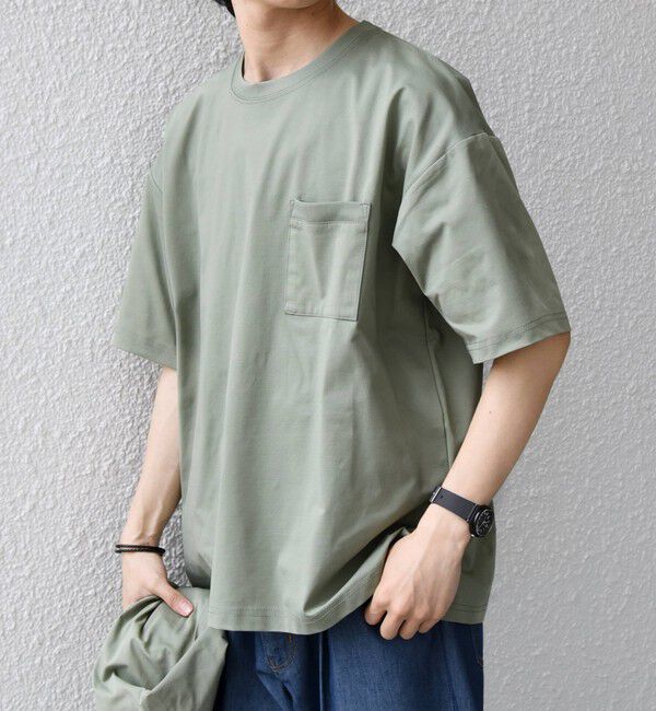 SHIPS any「【WEB限定】SHIPS any:〈吸水速乾/UVカット〉3点セットアップ Tシャツ＆カーディガン＆パンツ◆」|Tシャツ・カットソー|