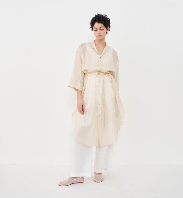 GALERIE VIE「 ボイルワッシャー シャツワンピース」|ワンピース|