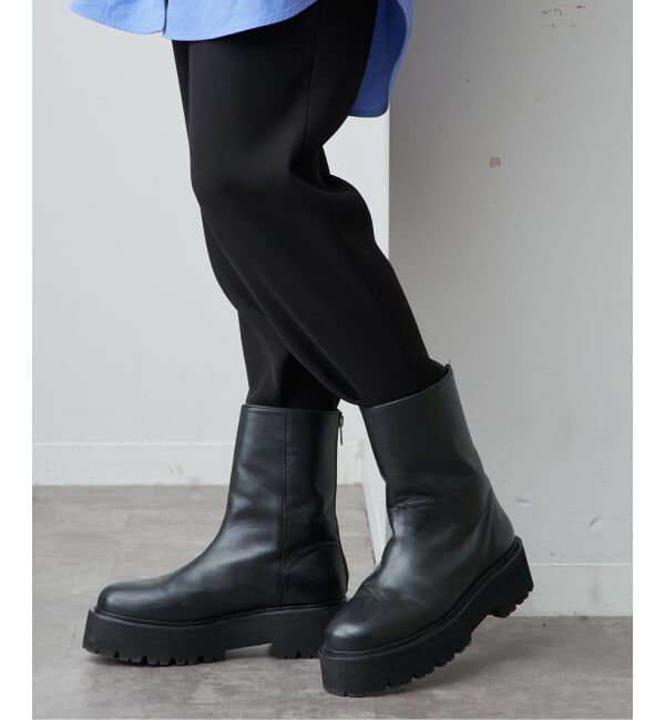 VERMEIL par iena「《追加》CAMINANDO カミナンド 別注 ウシロZIPブーツ」|ショートブーツ|