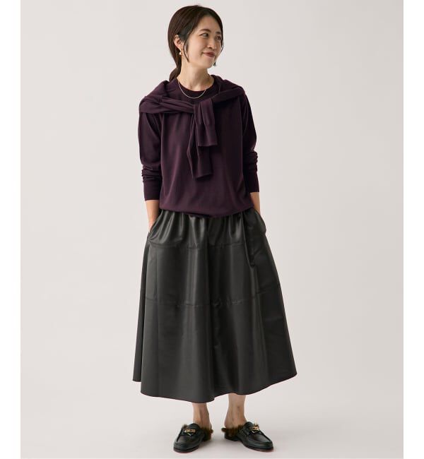 VERMEIL par iena「GLOW wool crew knit」|ニット・セーター|