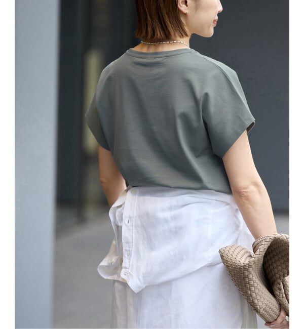 IENA「ATON/エイトン SUVIN 60/2 CAP SLEEVE Tシャツ」|Tシャツ・カットソー|