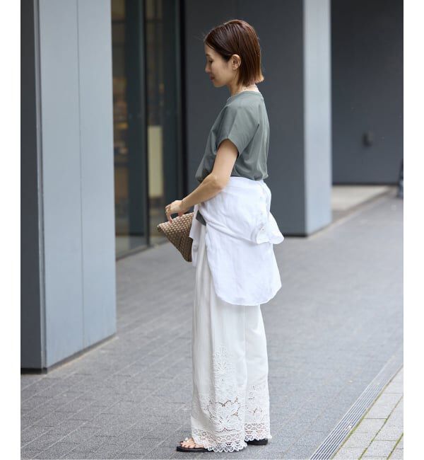 IENA「ATON/エイトン SUVIN 60/2 CAP SLEEVE Tシャツ」|Tシャツ・カットソー|