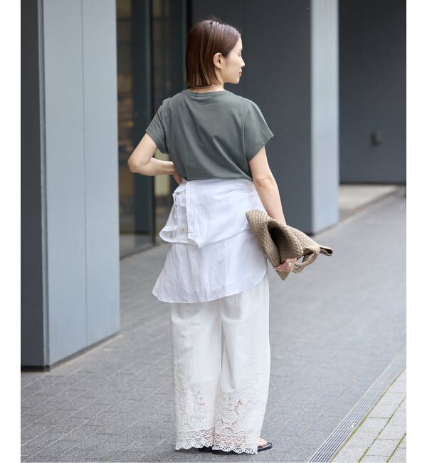 IENA「ATON/エイトン SUVIN 60/2 CAP SLEEVE Tシャツ」|Tシャツ・カットソー|