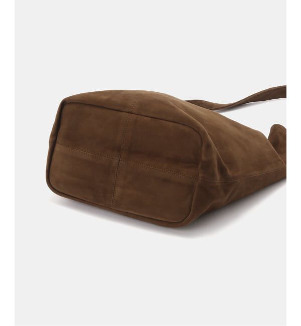 IENA「Morphee/モルフェ CYLINDER(M size)OIL SUEDE BROWN バッグ」|ショルダー・メッセンジャー|