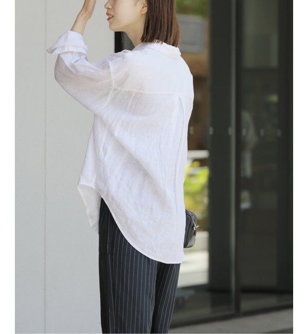 JOURNAL STANDARD relume「《追加2》手洗い可 / カラーリネンオーバーサイズシャツ」|シャツ・ブラウス|