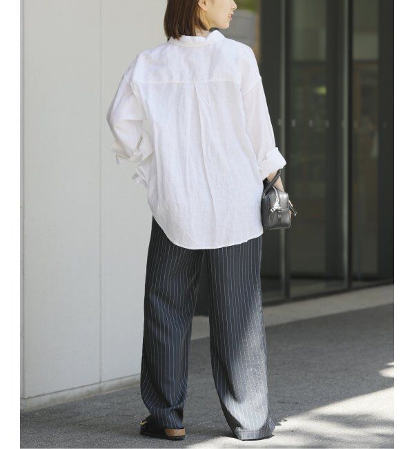 JOURNAL STANDARD relume「《追加2》手洗い可 / カラーリネンオーバーサイズシャツ」|シャツ・ブラウス|