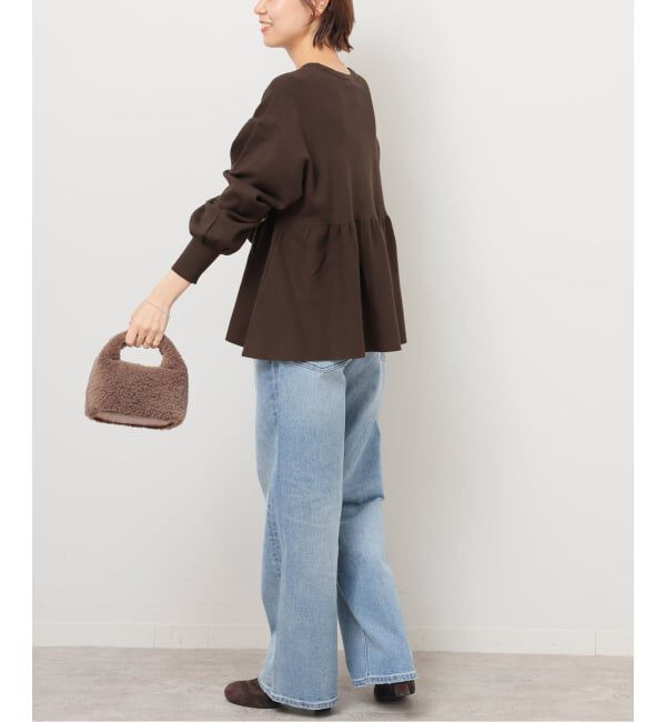 JOURNAL STANDARD relume「《WEB限定追加》ウォッシャブルペプラムプルオーバー」|ニット・セーター|