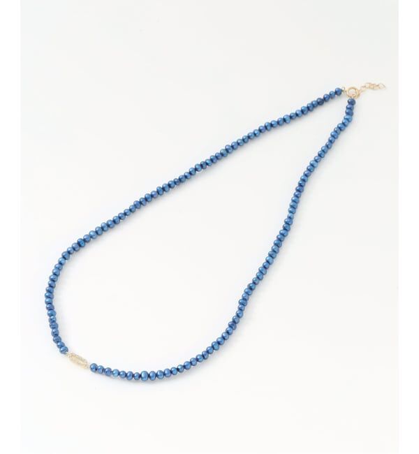 Lilas by Spick&Span「インディゴパール3mmサークルダイヤネックレス K10」|ネックレス|