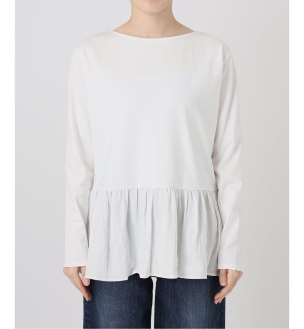 Spick and Span「ドッキングペプラムカットソー」|Tシャツ・カットソー|
