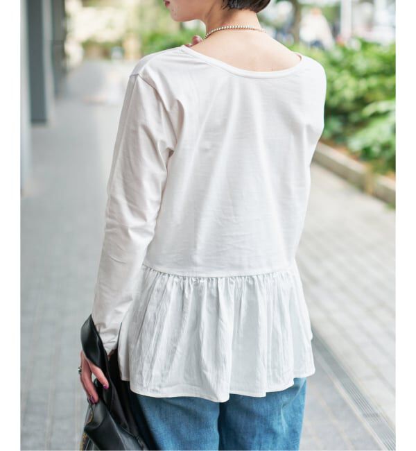 Spick and Span「ドッキングペプラムカットソー」|Tシャツ・カットソー|