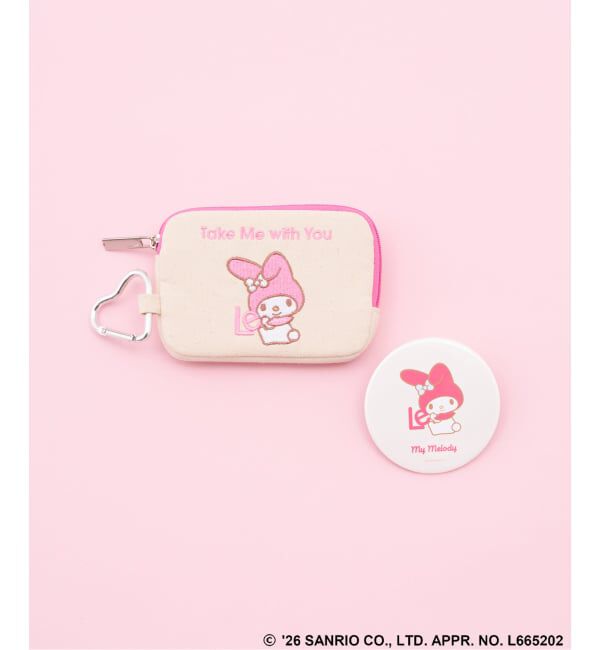  「Sanrio characters&times;LE TALON ミラー付きミニポーチ」|ポーチ|ピンク