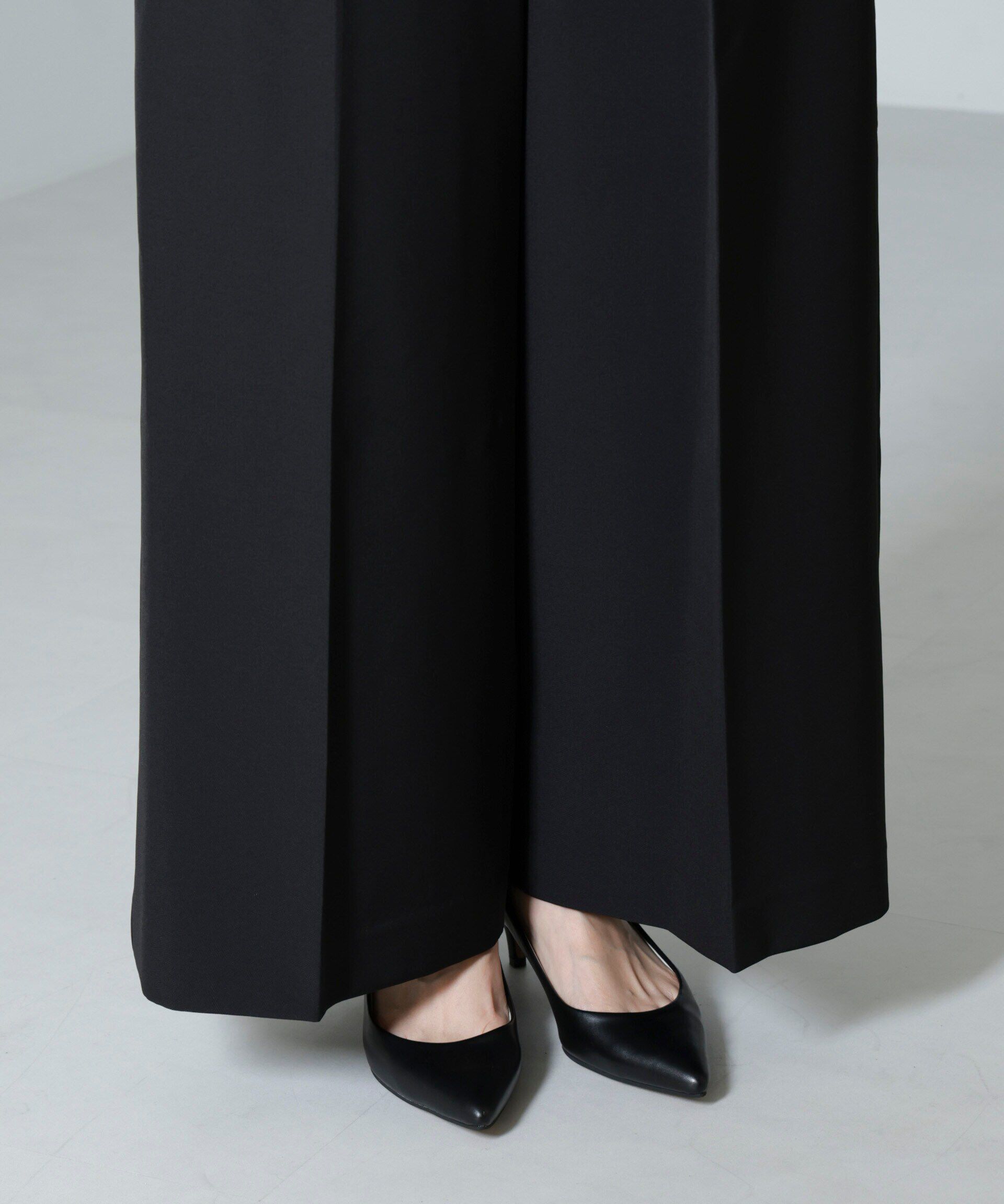 nano･universe「troisiemechaco/TULLE DOUBLECLOTH セットアップパンツ」|スーツ|