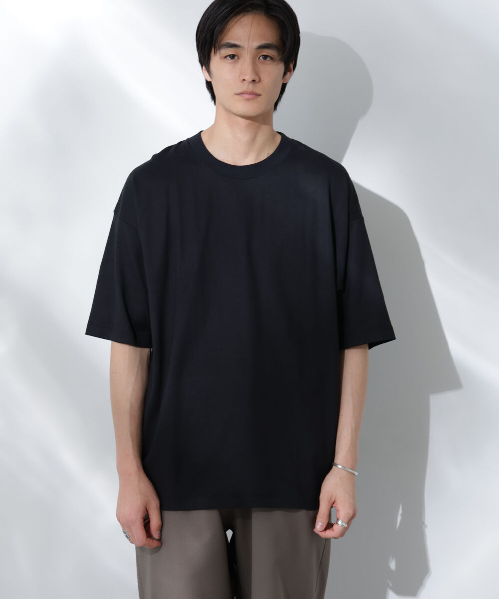 nano･universe「Anti Soaked(R)  汗染み防止 クルーネック ビッグシルエットTシャツ」|Tシャツ・カットソー|