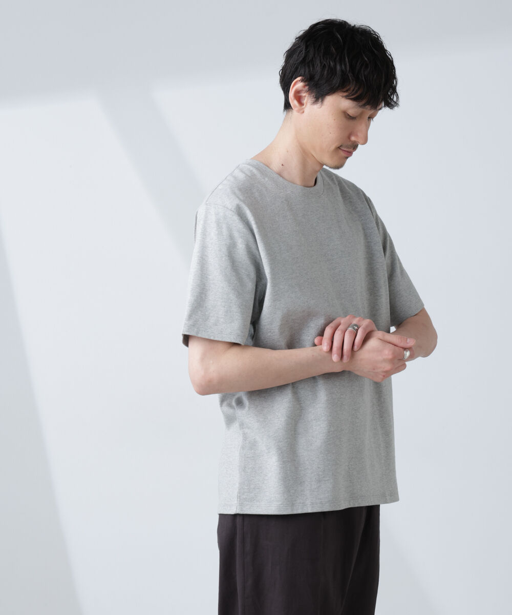 nano･universe「WEB限定/Anti Soaked(R) 汗染み防止 クルーネックレギュラーシルエットTシャツ」|Tシャツ・カットソー|
