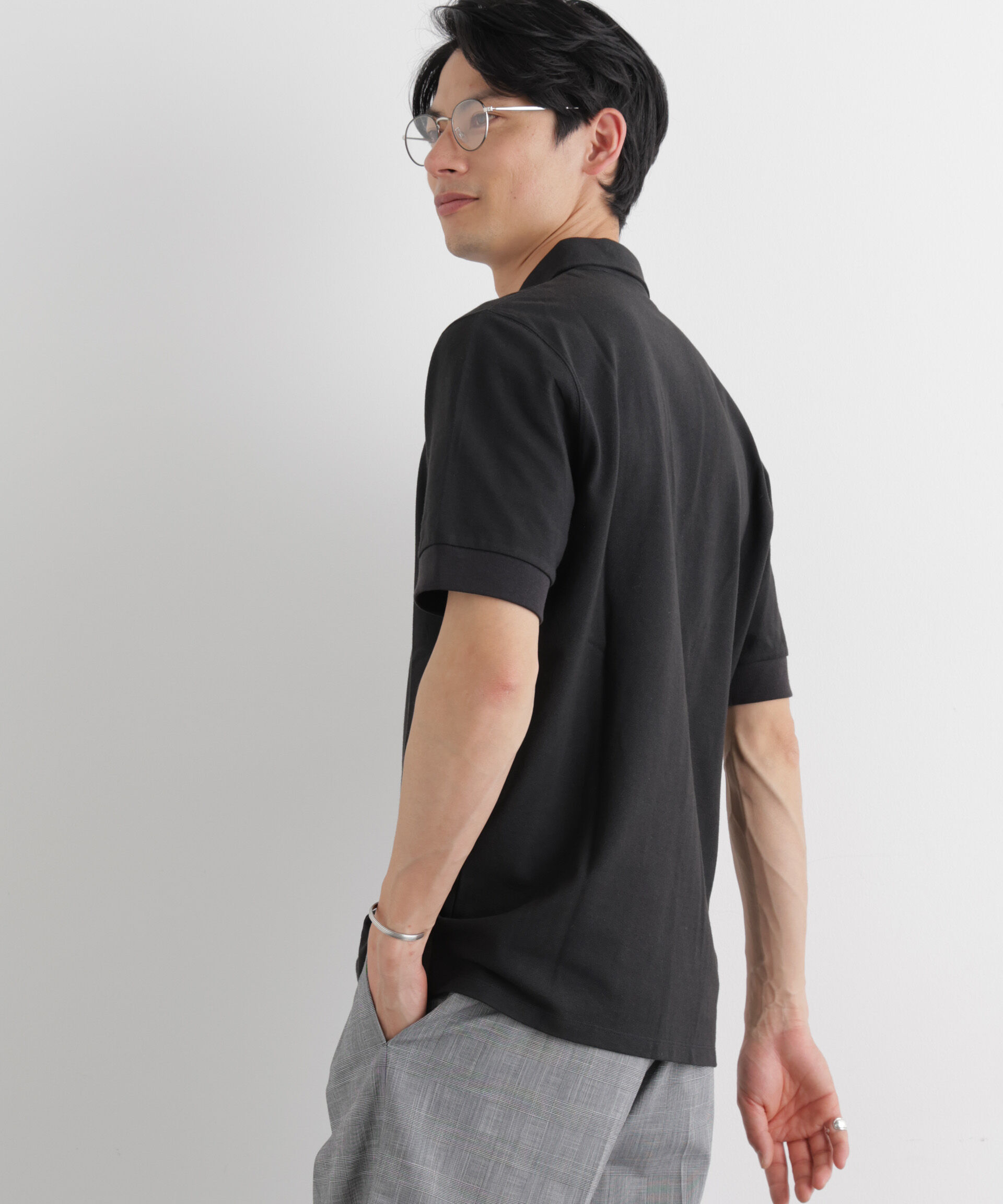 nano･universe「Anti Soaked(R) 汗染み防止 比翼ポロシャツ」|Tシャツ・カットソー|
