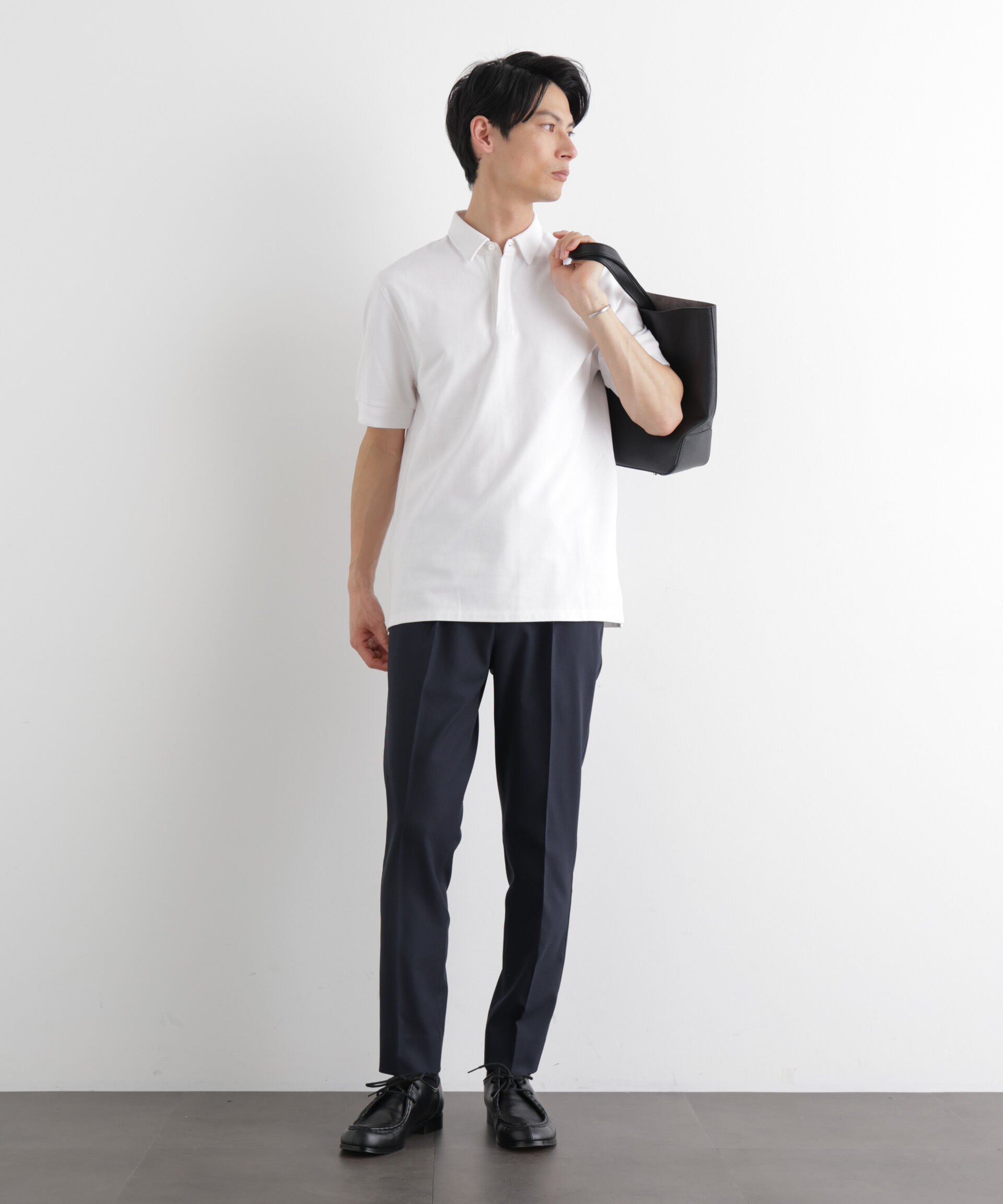 nano･universe「Anti Soaked(R) 汗染み防止 比翼ポロシャツ」|Tシャツ・カットソー|