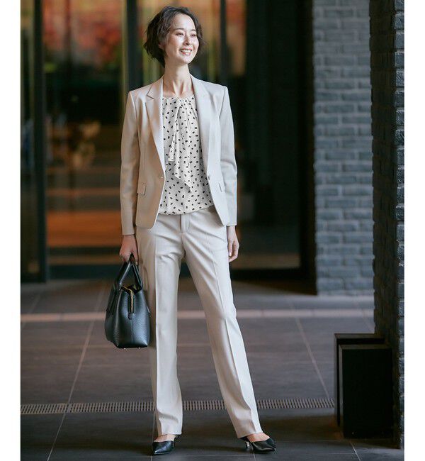 自由区「【洗える】WASHABLEPONTE テーパードパンツ」|その他|