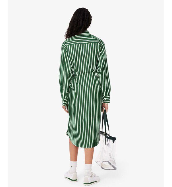LACOSTE「ストライプシャツドレス / ワンピース」|ワンピース|