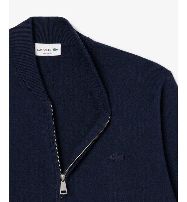 LACOSTE「ウールブレンドニット ジャケット ドライバーズニット」|カーディガン|