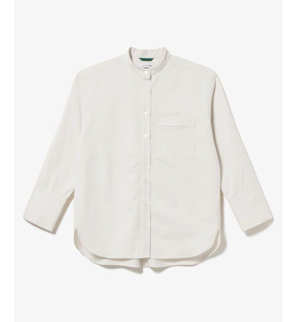 LACOSTE「ロングカフススタンドカラーシャツ」|シャツ・ブラウス|