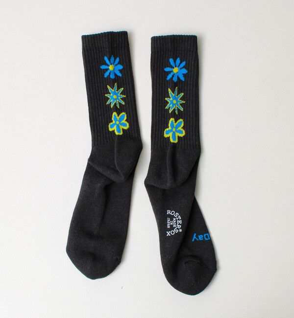 GLOSTER「【ROSTER SOX/ロスターソックス】DE LA」|ソックス|ブラック系その他