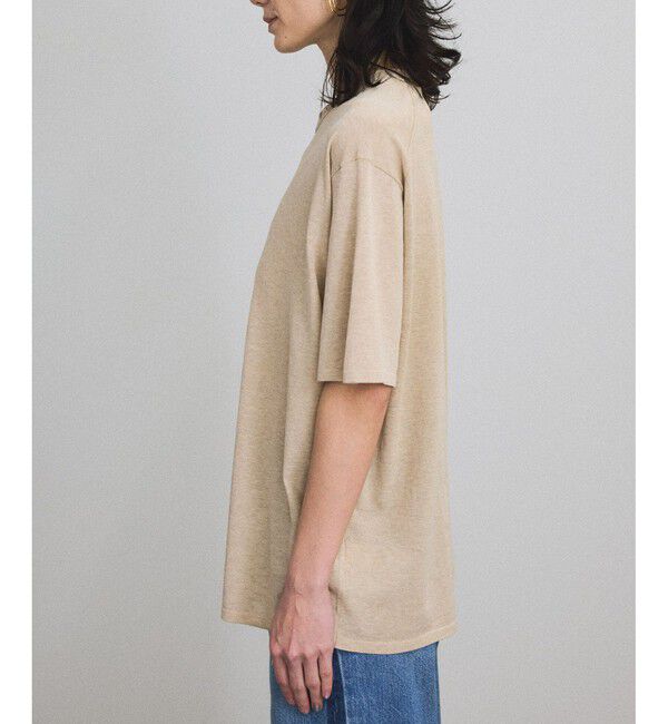 SALON adam et rope'「ハイツイストコットンニットTシャツ」|Tシャツ・カットソー|