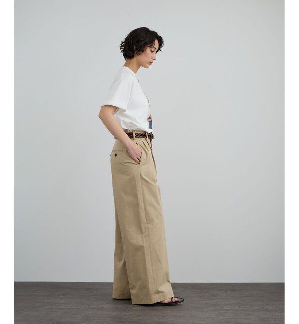 SALON adam et rope'「tacca Cギャバ STYLE UP TACK PANTS」|チノ|