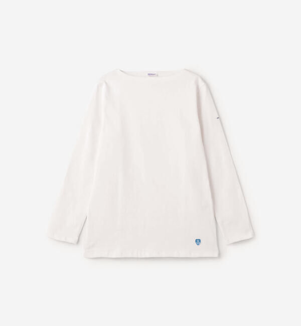ORCIVAL「ORCIVAL | コットンロード ボートネック フレンチバスクTシャツ WOMEN」|Tシャツ・カットソー|WHITE