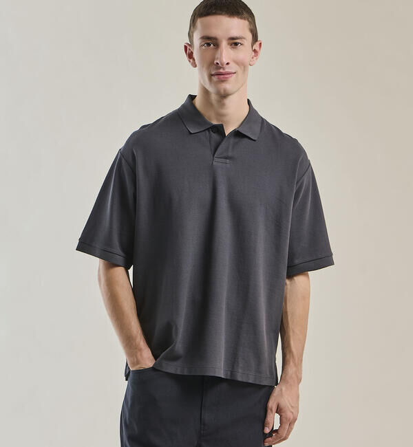 handvaerk「handvaerk | コットンピケ ポロシャツ MEN」|ポロシャツ|