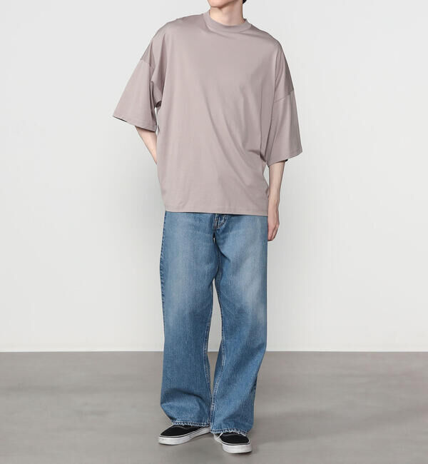 handvaerk「handvaerk | 60/2 ビッグクルーネックTシャツ SOLID MEN」|Tシャツ・カットソー|