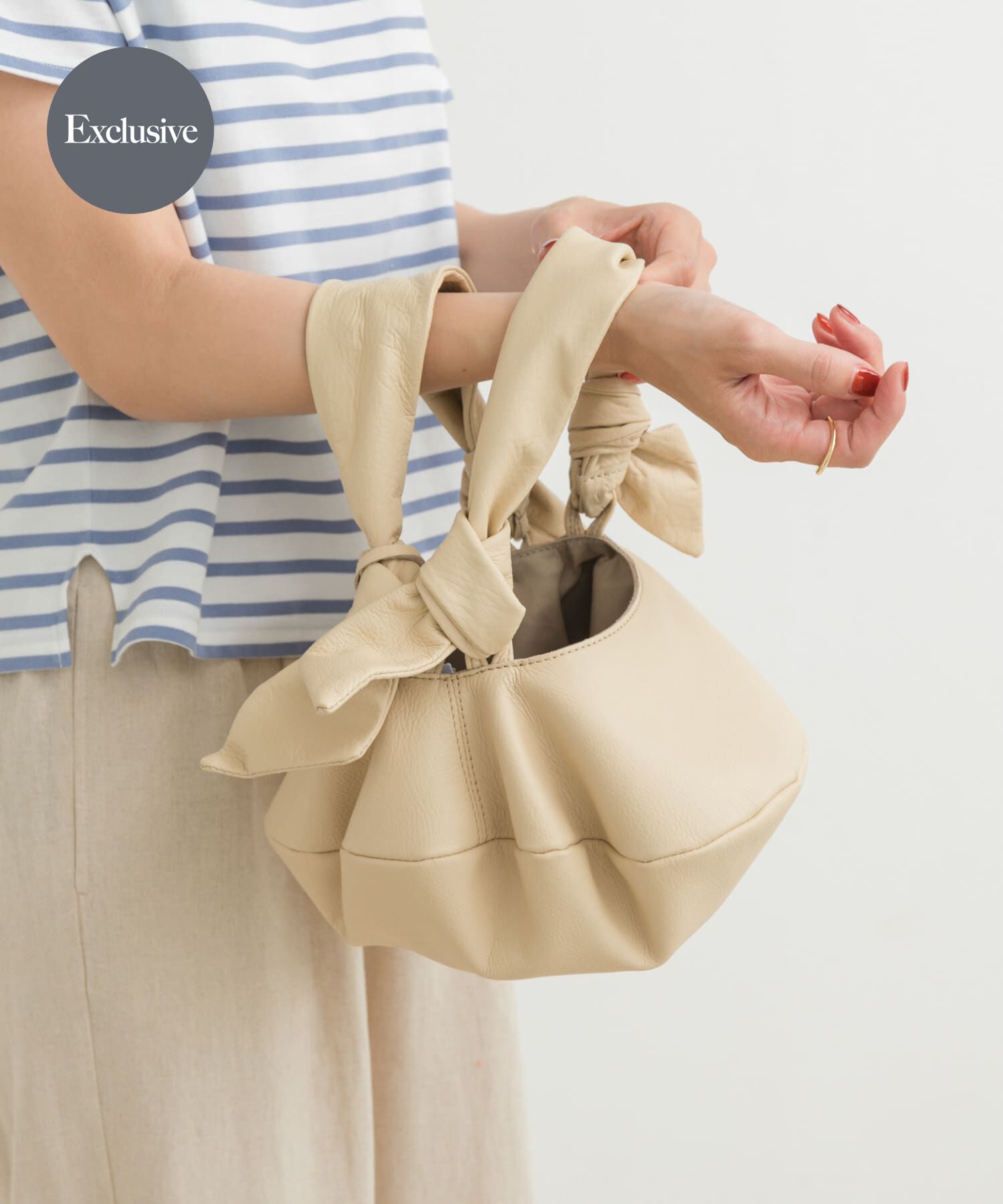 URBAN RESEARCH DOORS「『別注』POMTATA&times;DOORS　CANDY TOTE M」|ハンドバッグ|ベージュ系その他