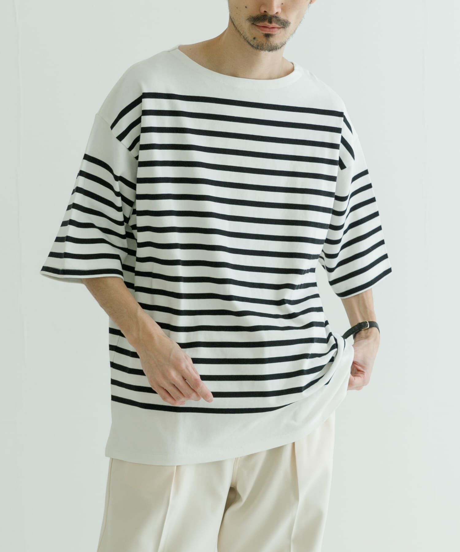 URBAN RESEARCH「USAコットンバスクTシャツ」|Tシャツ・カットソー|