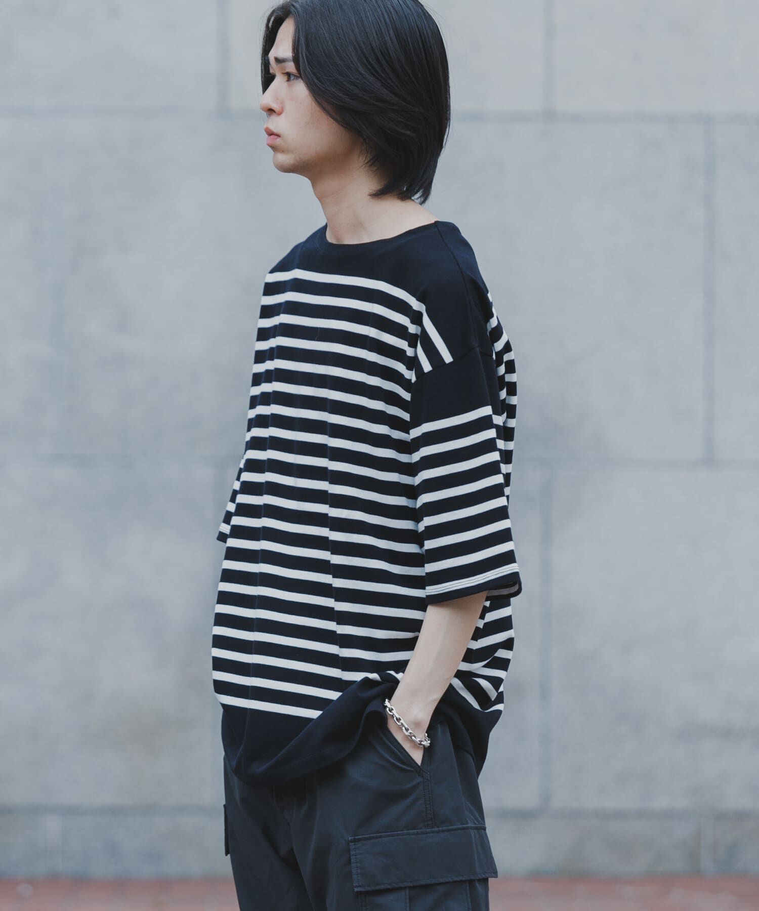 URBAN RESEARCH「USAコットンバスクTシャツ」|Tシャツ・カットソー|ブラック系その他