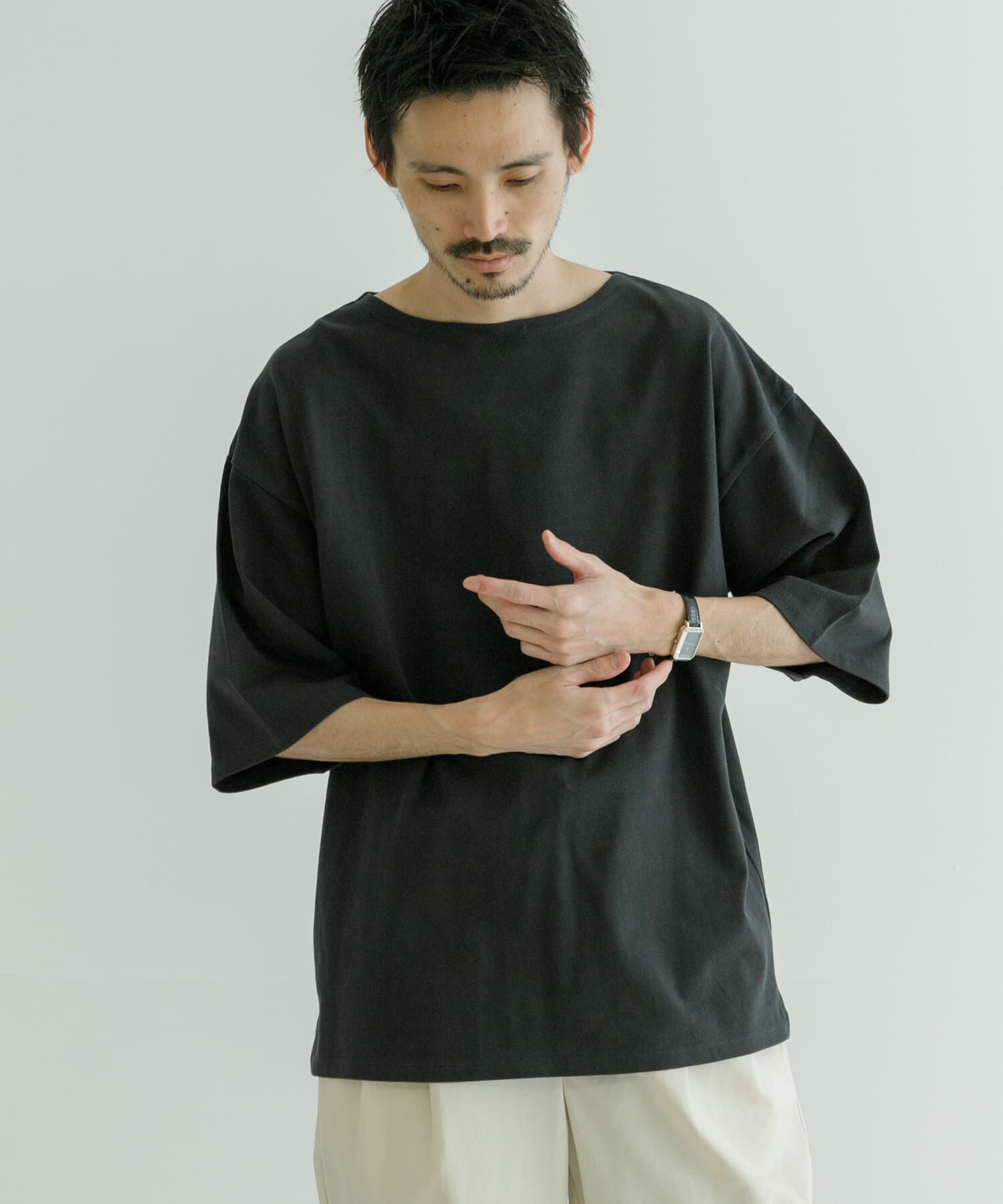 URBAN RESEARCH「USAコットンバスクTシャツ」|Tシャツ・カットソー|