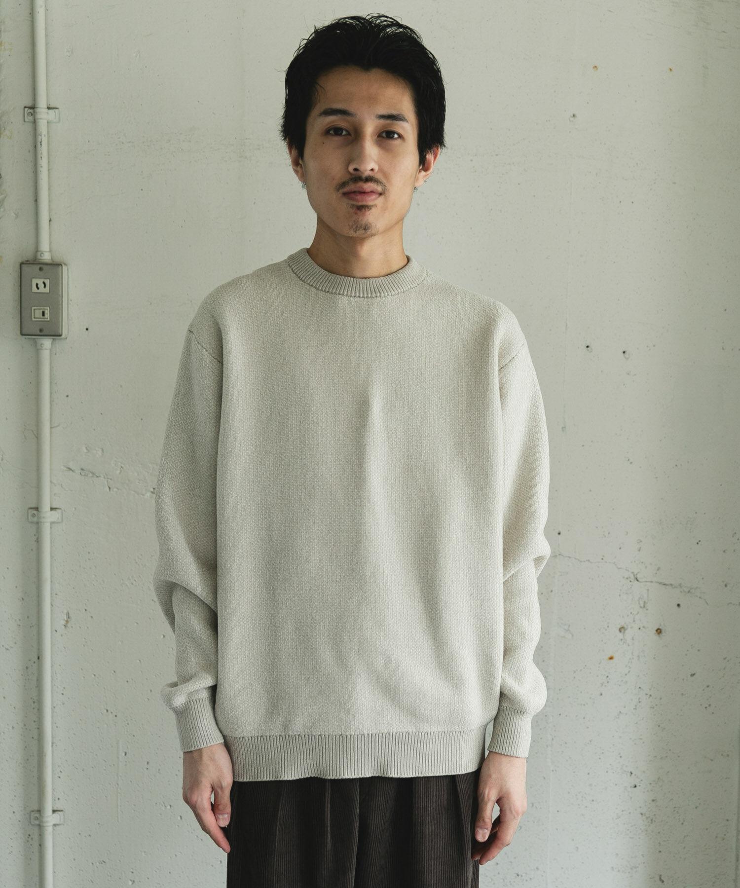 URBAN RESEARCH DOORS「ジャガードモールニットプルオーバー」|ニット・セーター|