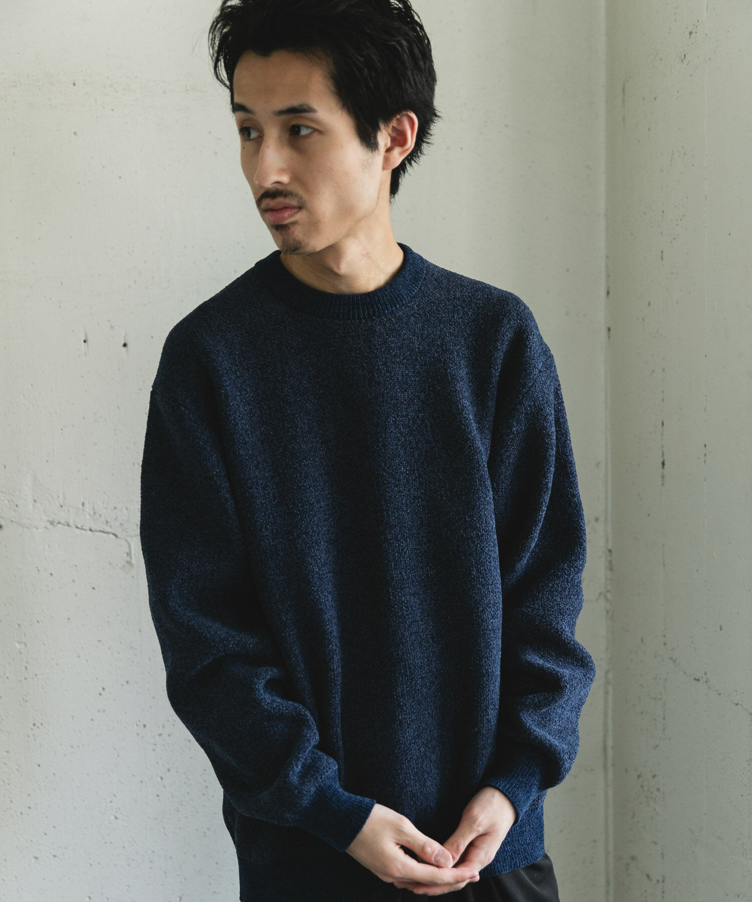URBAN RESEARCH DOORS「ジャガードモールニットプルオーバー」|ニット・セーター|