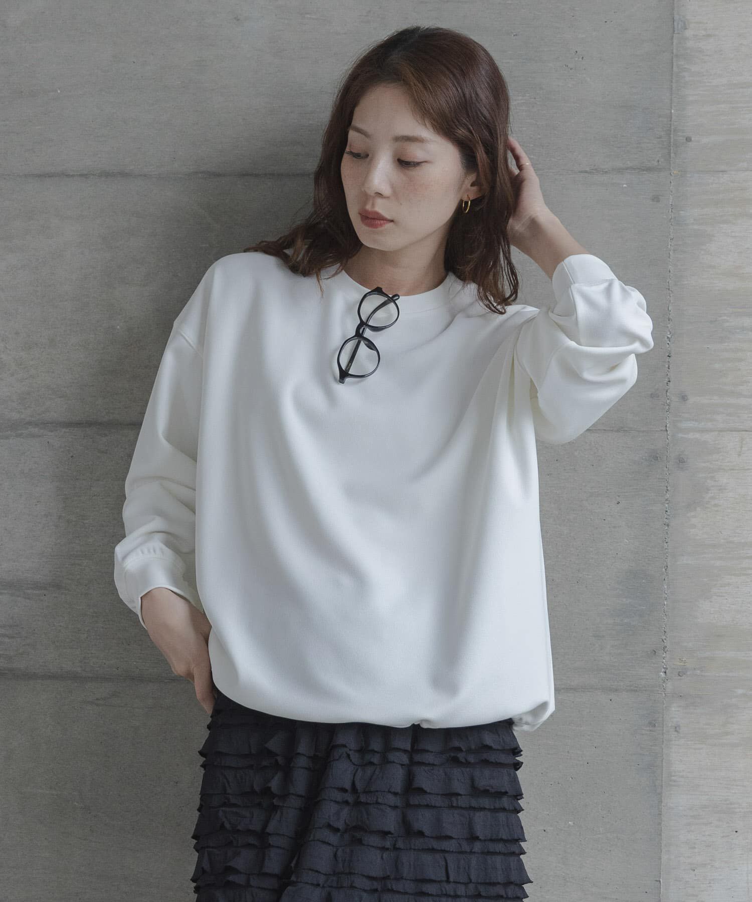 Sonny Label 「カットジョーゼットドロストプルオーバー」|Tシャツ・カットソー|