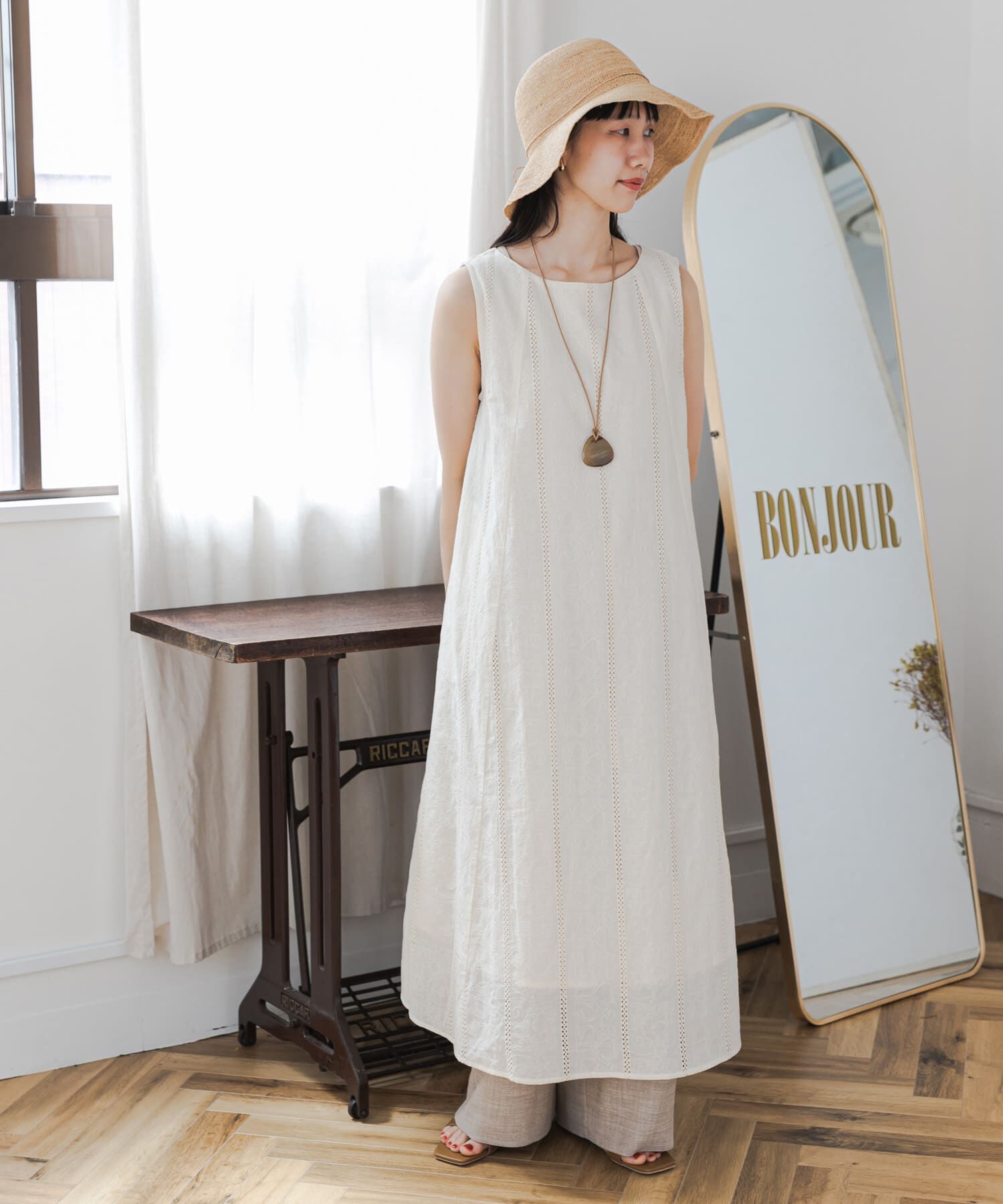 URBAN RESEARCH DOORS「レースノースリーブワンピース」|その他|