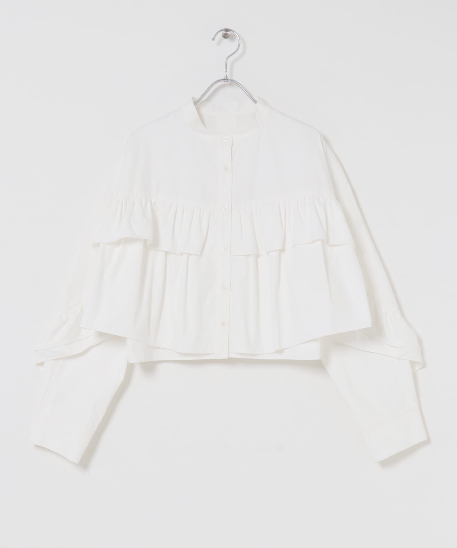  「『WEB限定』ラッフルデザインブラウス」|シャツ・ブラウス|