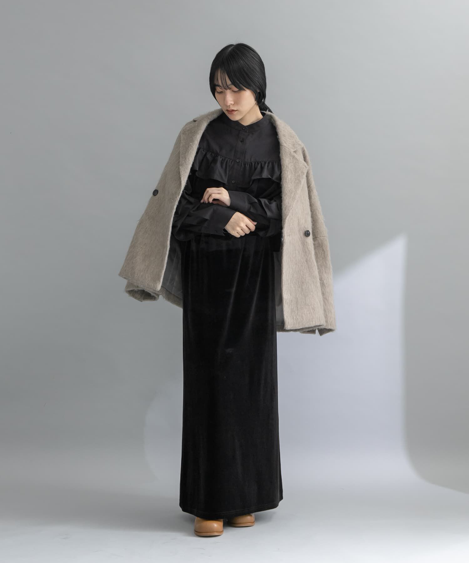  「『WEB限定』ラッフルデザインブラウス」|シャツ・ブラウス|
