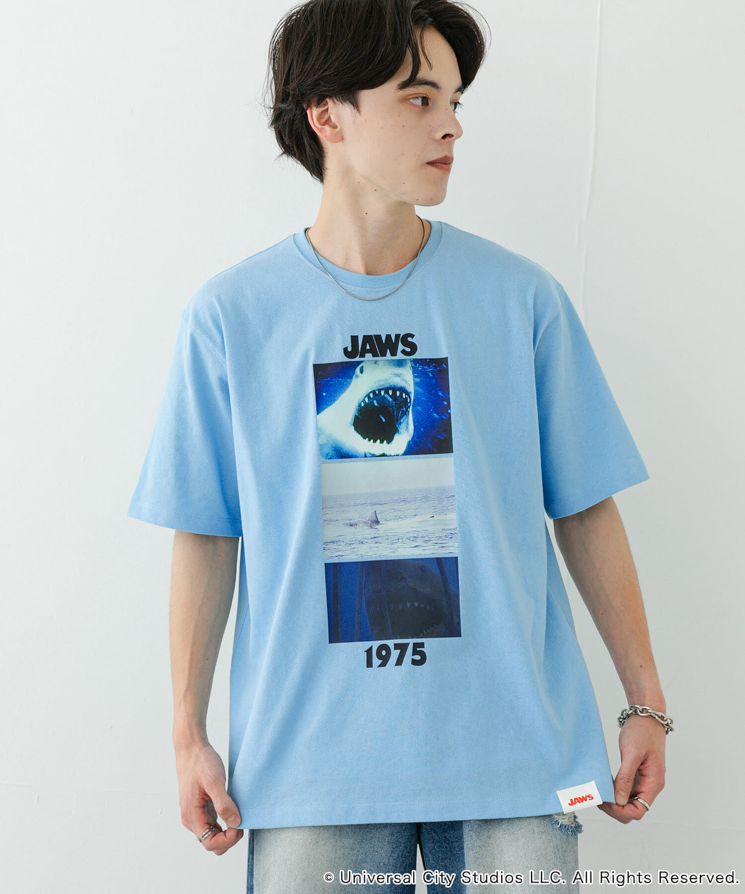 SENSE OF PLACE by URBAN RESEARCH「『別注』SENSE OF PLACE&times;JAWS　プリントT-SHIRTS/A」|Tシャツ・カットソー|