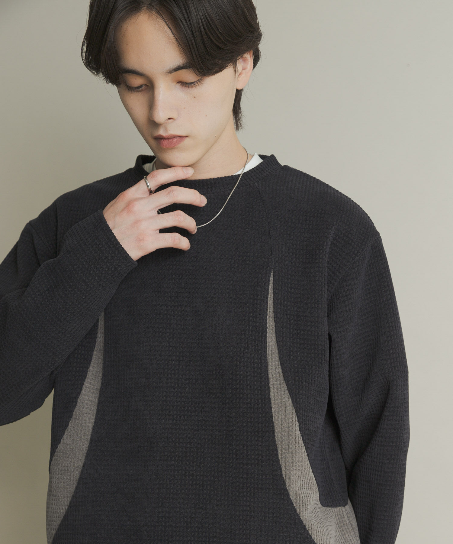 SENSE OF PLACE by URBAN RESEARCH「ヘビーサーマルパターンロングTシャツ」|Tシャツ・カットソー|